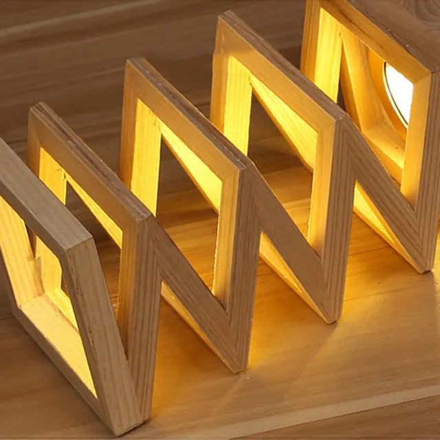 Creative solid wood table lamp European style large 120X120 US style solid wood colour on desk