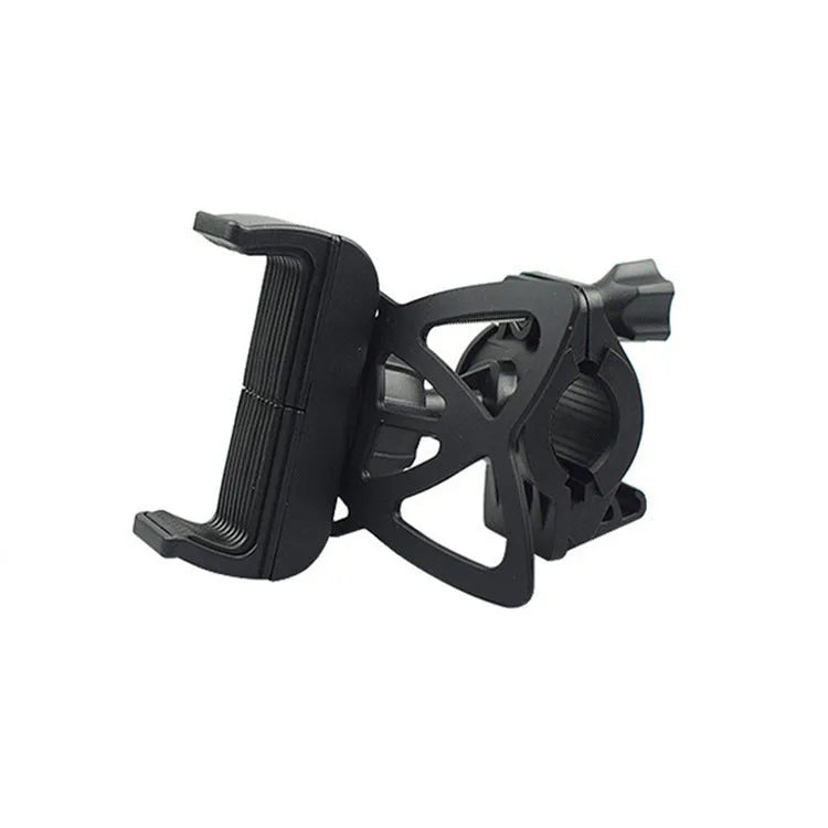 Universal bicycle motorcycle phone bracket black red with ABS alloy silicone straps on handlebar