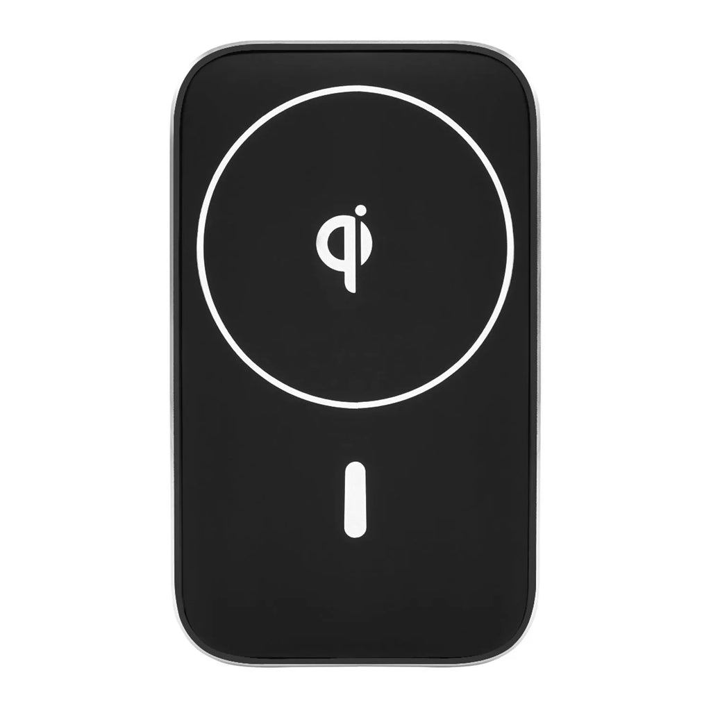 M6 black magnetic wireless car charging bracket with USB interface