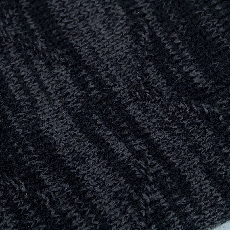 Diagonal hook knitted acrylic hat with adjustable circumference 44 to 60 cm in multiple colour options