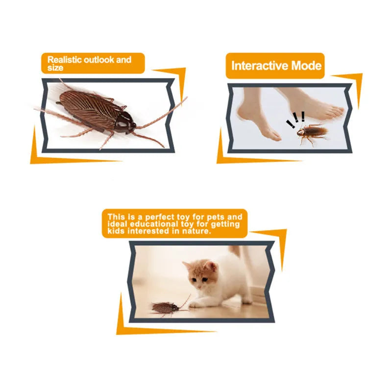 Vibration brush walking trick simulation electric pet toy in plastic, 11cm x 5cm