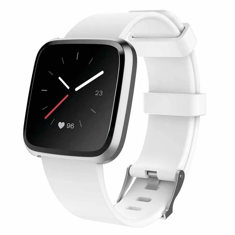 Fitbit Versa Lite TPE replacement wrist strap in multiple colours showing large size