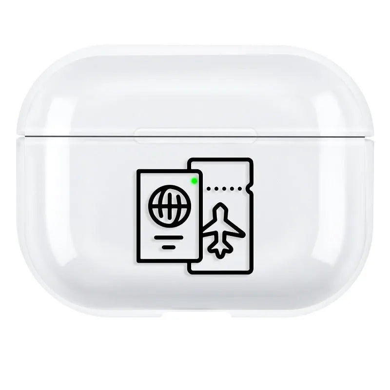 Solid colour PC back cover shell for Apple Airpods Pro 3 earbud case.
