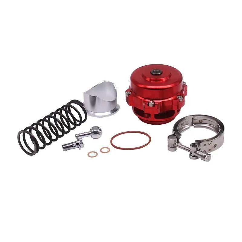 Blowdown valve with shiny aluminium alloy body and 50mm size