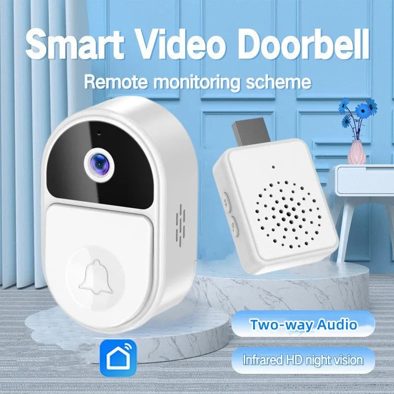 Doodle Smart Visual Doorbell V8 with two-way intercom USB charging black or white outdoor room use