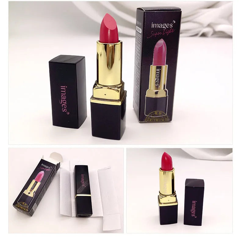 Moisturising lipstick lip gloss tube in 10 colours including coral red and babie pink