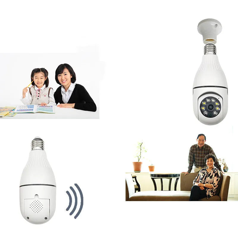 Minions wireless IP surveillance camera with wide-angle lens and dual light night vision
