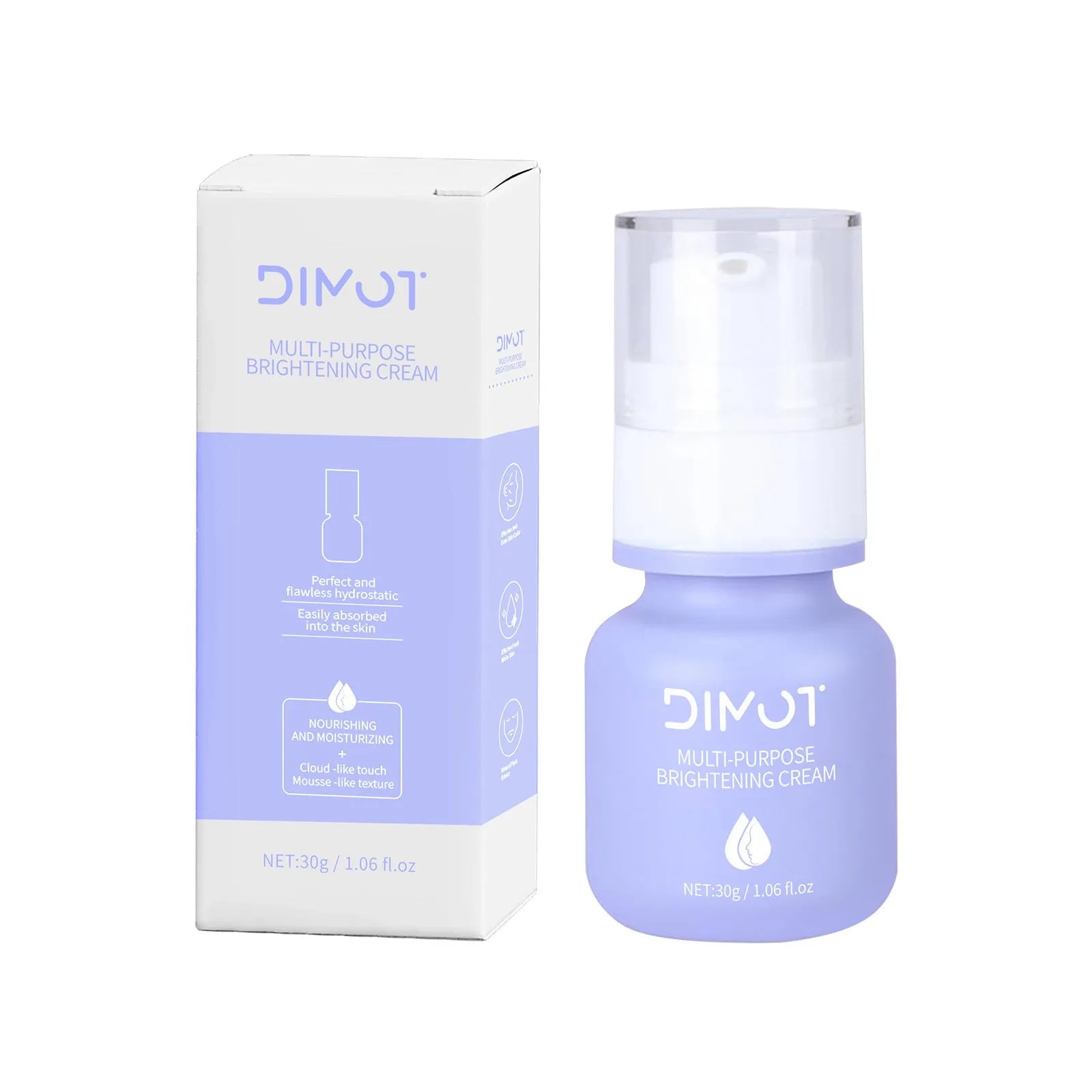 30ml tube of moisturising cream primer with gentle care label for all skin types