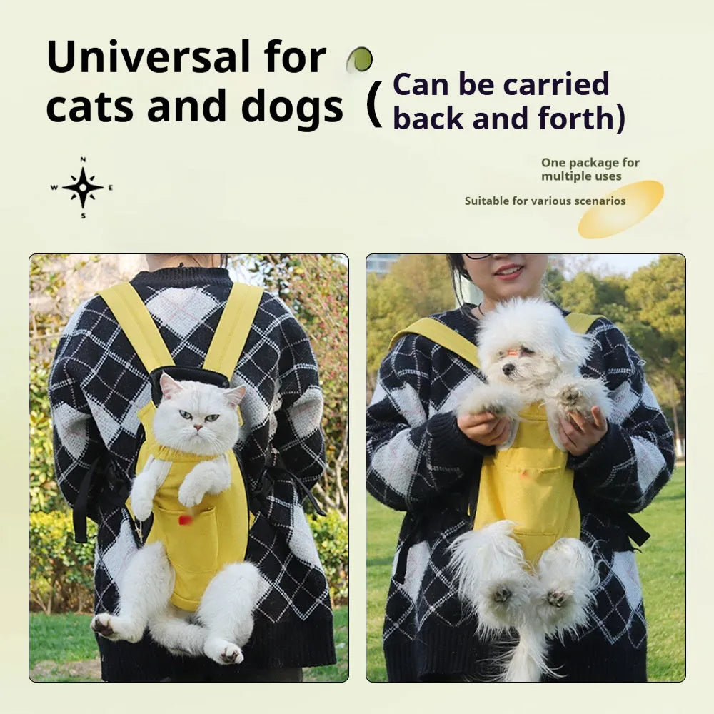 Open-head soft fabric pet carrier bag in solid colour for cats and dogs with shoulder strap