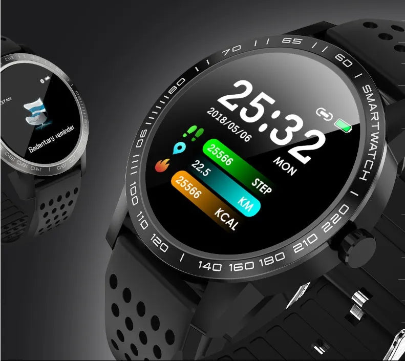 T2 colour screen heart rate smart bracelet on wrist showing step count display