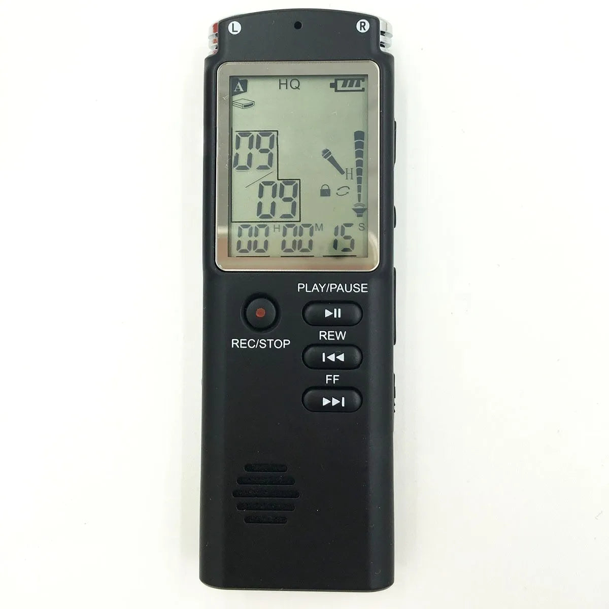 USB professional voice recorder with external microphone for telephone recording