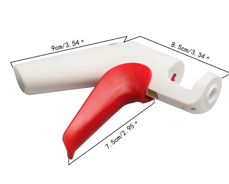 Cherry kernel remover creative kitchen gadget with comfortable handle on white background