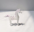 Brown glazed horse office decoration with coloured glaze finish