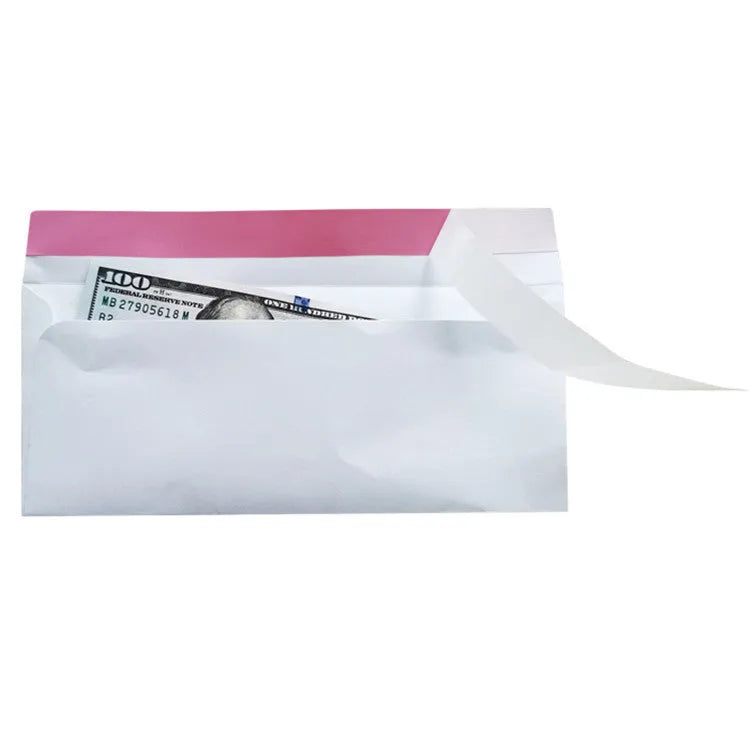 Blue confidential security envelope with self-adhesive strip showing tamper-evident anti-opening design