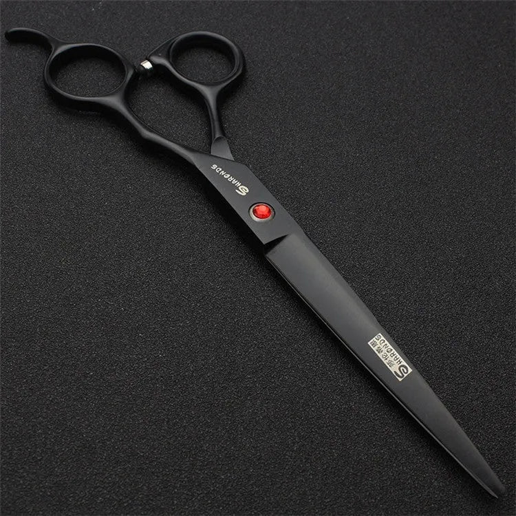 Poodle grooming scissors 440C steel 19cm length black handle