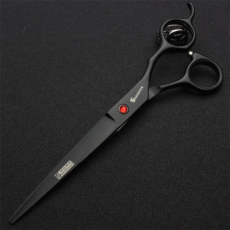 Poodle grooming scissors 440C steel 19cm length black handle
