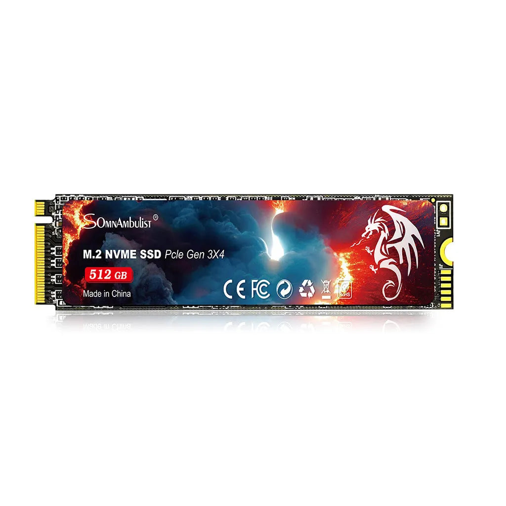M.2 Solid State Drive for desktop computers showing compact 80mm by 22mm form factor.