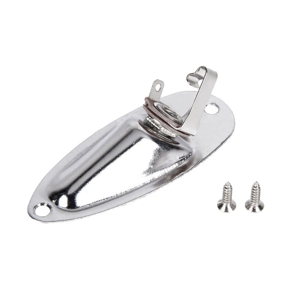 Alloy electric guitar ST boat socket in black on white background