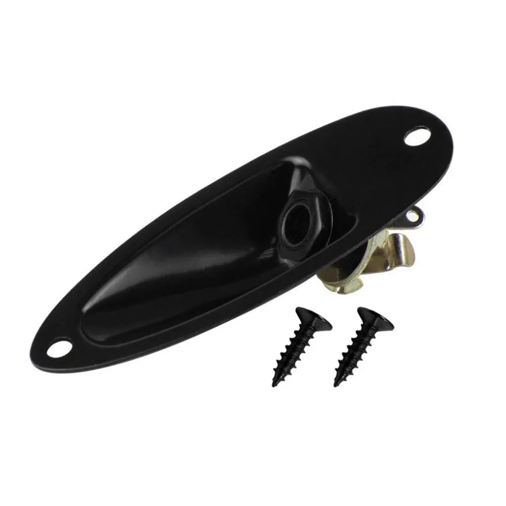 Alloy electric guitar ST boat socket in black on white background