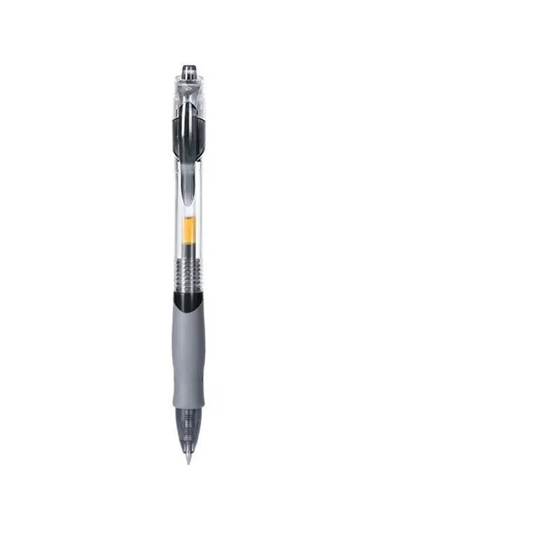 0.5mm black, red, and blue gel pen with plastic barrel for office and school use.