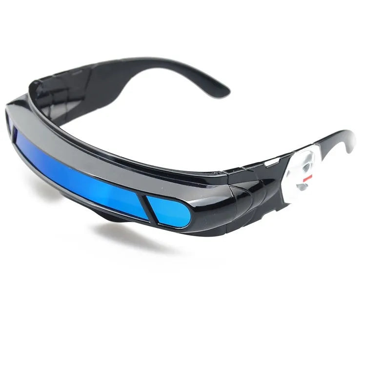 Black polarised sports sunglasses with full rim PC frames showing mercury lens colour options
