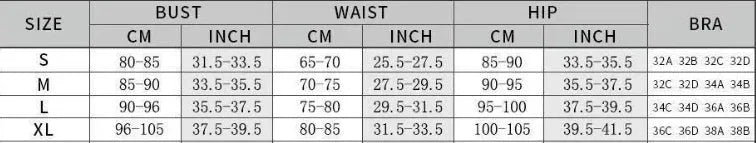 Blue women's one-piece swimsuit with matching gauze skirt in polyester fabric showing Asian sizing options