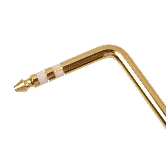 A guitar tremolo bar in black, gold, silver, and blue colour options.