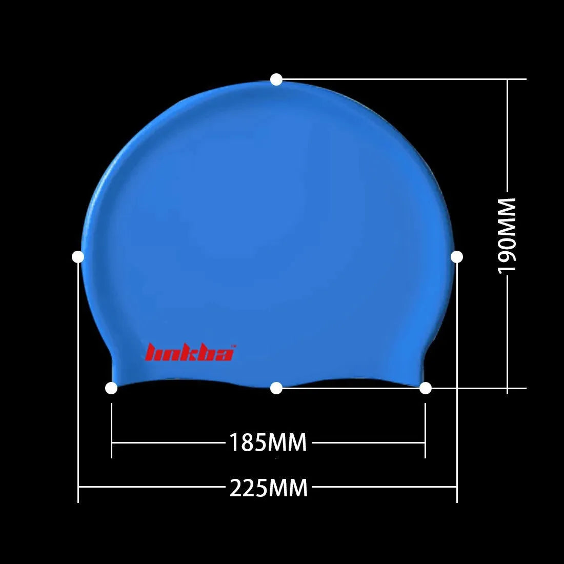 Professional silicone swimming cap with waterproof ear protection in multiple colour options