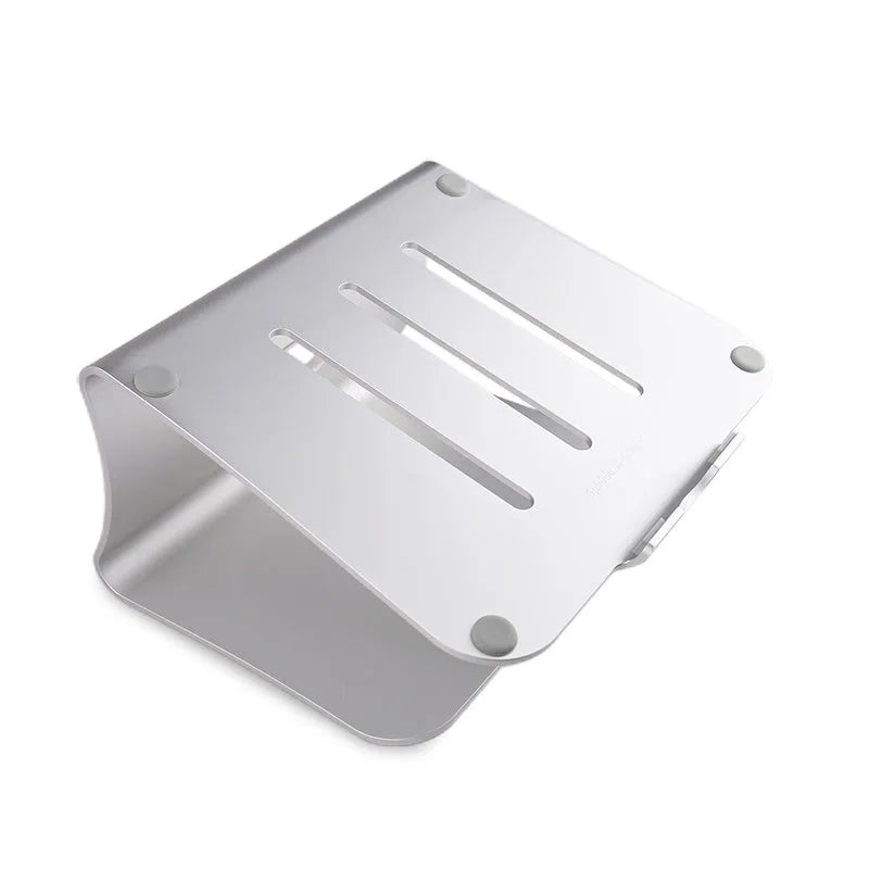 Aluminium notebook cooling bracket with rotary design in grey and silver colour options