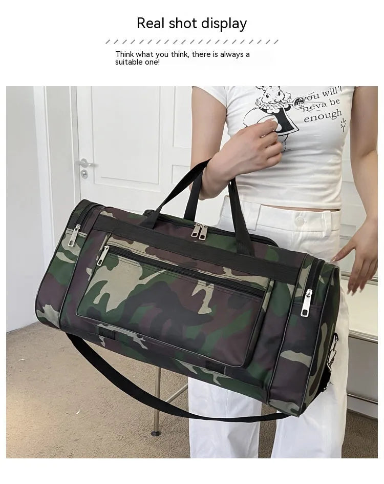 Camouflage pattern waterproof luggage bag with below 20L capacity