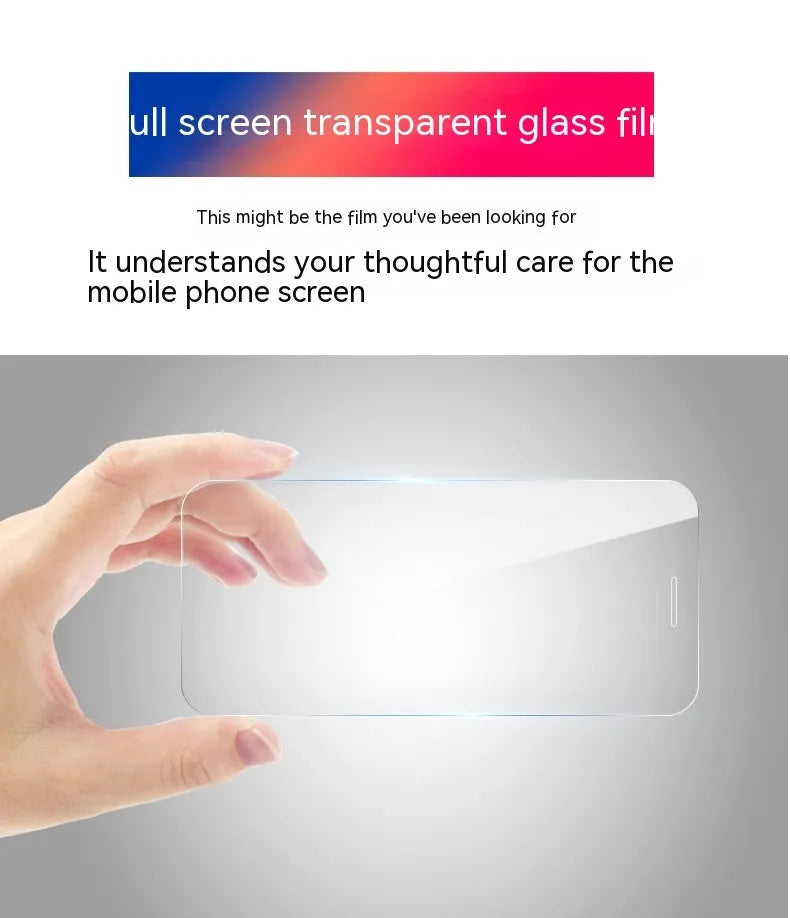 HD tempered glass screen protector for Samsung Galaxy phone with anti-fingerprint coating and full-screen coverage