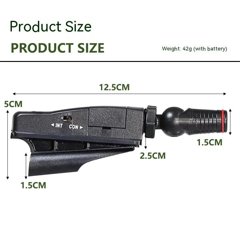 Golf putter laser aiming instrument shown with optional tripod and zipper storage box.