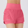 Women's cotton blend loose casual sports shorts in five colour options including Klein blue and rose pink