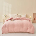 Soybean fibre pure cotton quilt in twill weave, shown in grey, pink jade or white colour options.
