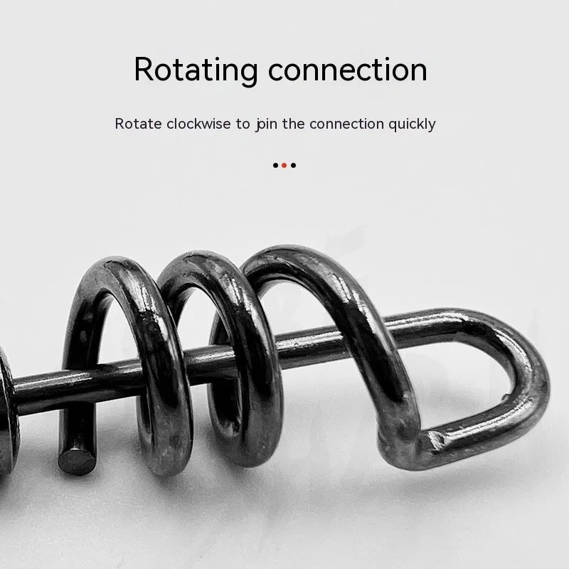 Stainless steel 8-shaped fishing swivel connector in seven sizes from 10# to 3/0