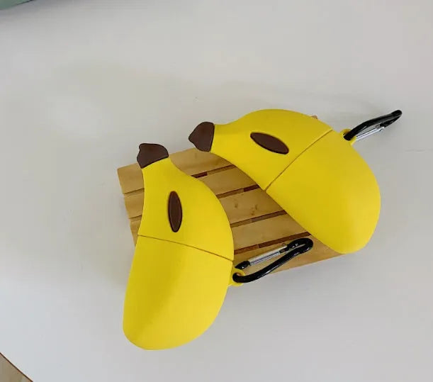 Yellow silicone protective case for Apple AirPods Pro and AirPods 3rd generation wireless headphones