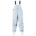 Outdoor ski suit for men and women in light gray, breathable waterproof polyester, sizes S-XXL