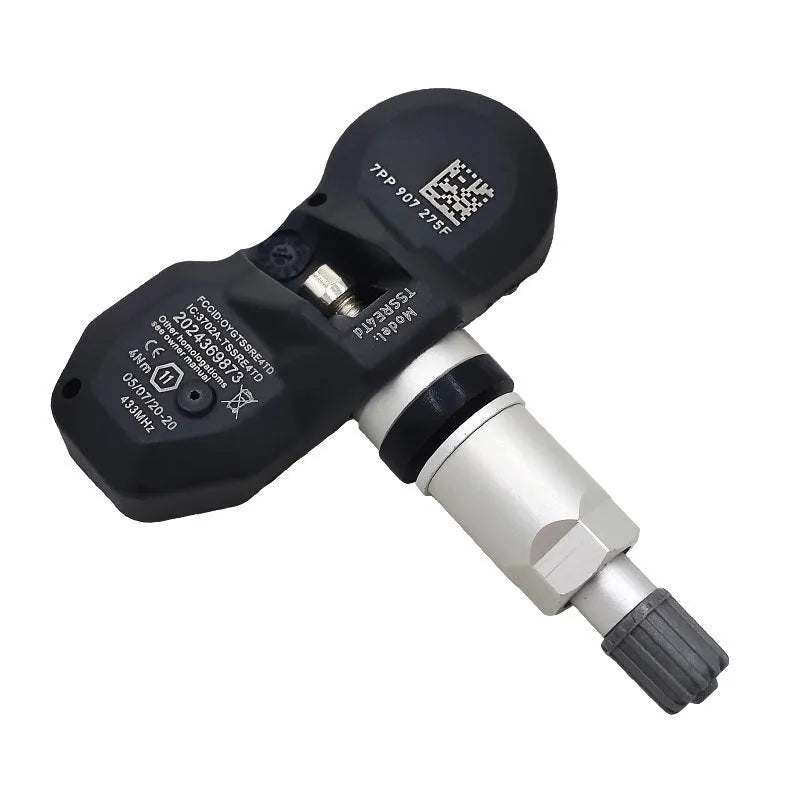 Black Audi tyre pressure monitor sensor for TPMS system replacement