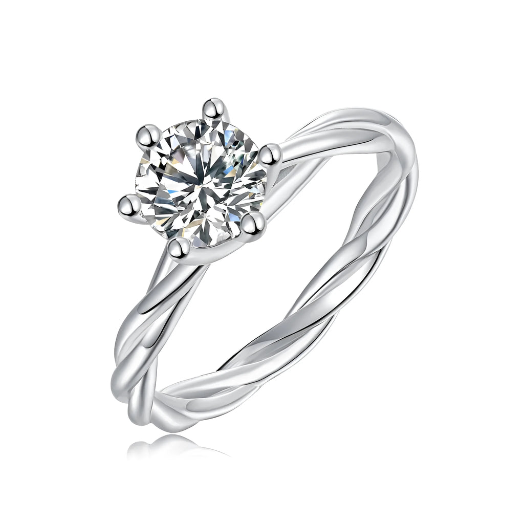 1 carat moissanite men's wedding ring with thorns vine design, S925 silver platinum plated, gift box, sizes 5-9