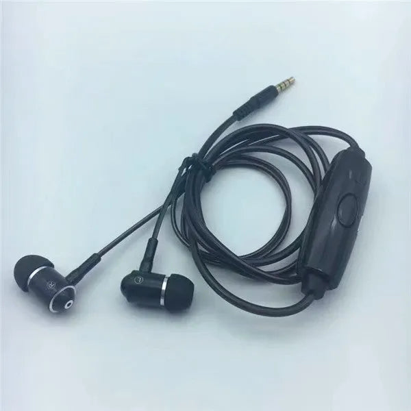 Blue Magic Light LED earphones with aluminium alloy shells and glowing cable connected to a phone.