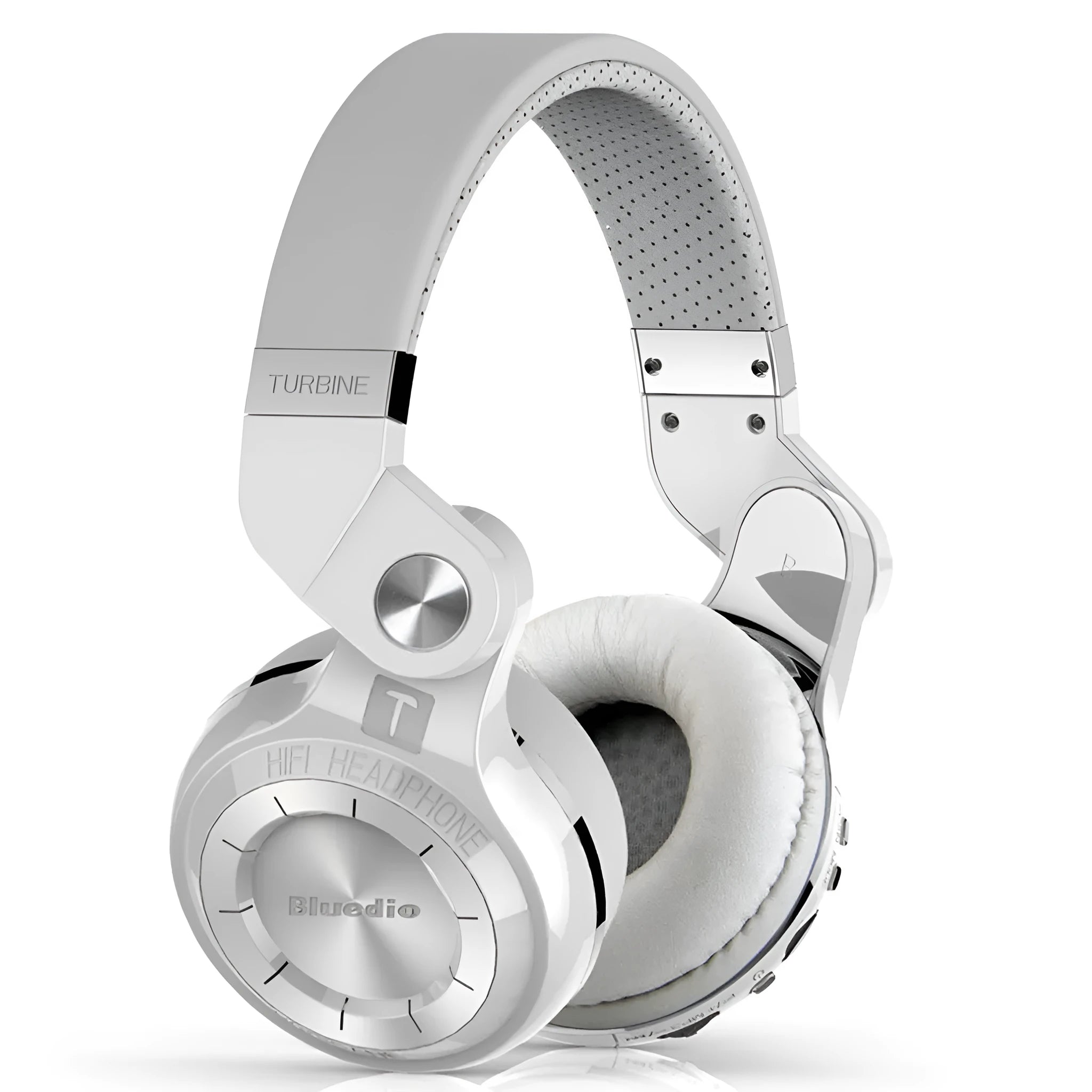 Bluetooth stereo headset in black, blue, red, or white colours with head-mounted design