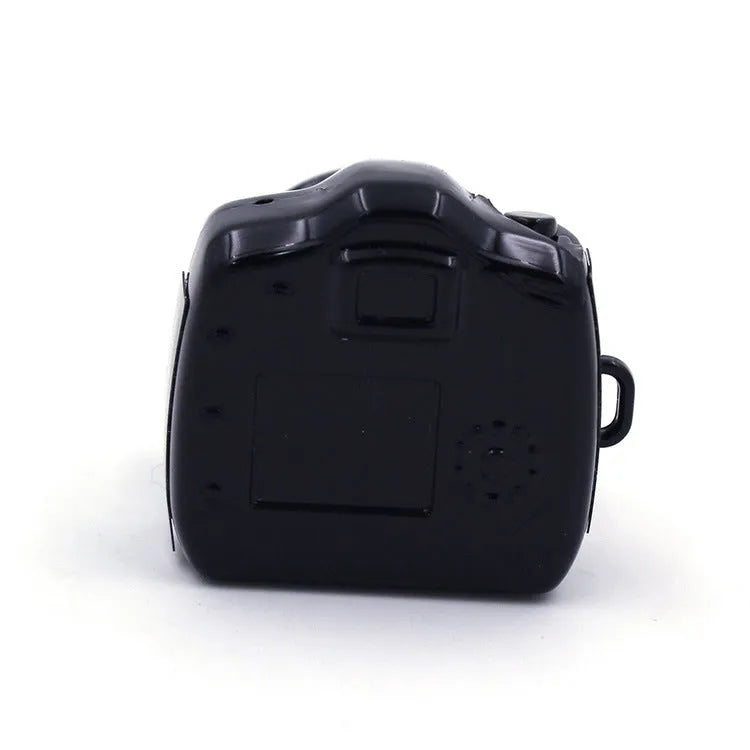 HD compact body camera in black with Mini 8 Pin USB port and Micro SD card slot