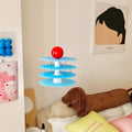 Adjustable macaron-shaped PH5 pendant light in frosted white for restaurant ceiling