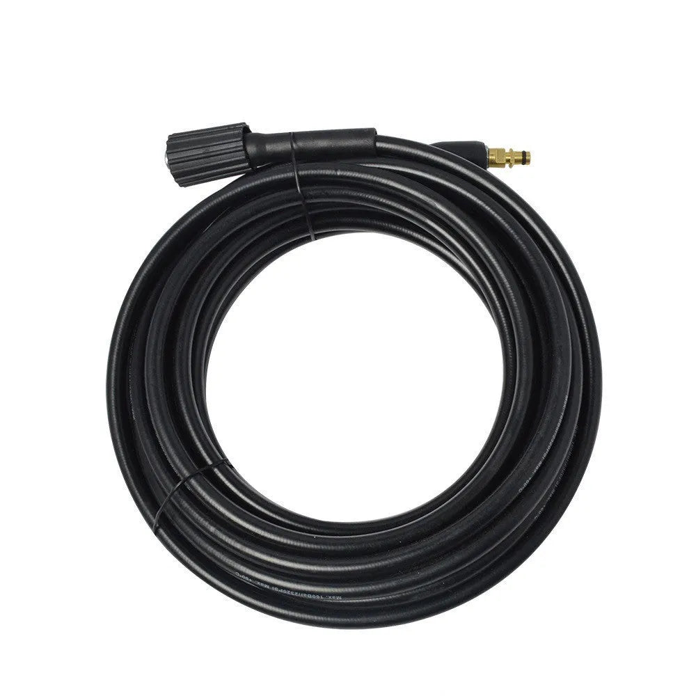 High pressure car wash tube set with copper and nylon gun in black for 18MPa car washing