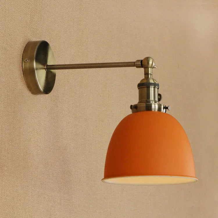 Iron shade ceiling light fixture available in nine colours for indoor home lighting