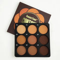 Dark matte 9-colour waterproof makeup palette for punk and fashion styles
