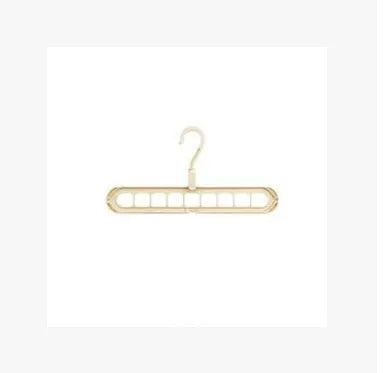 Plastic clothes hanger with 360 degree rotating hook, 33 cm long, available in pink, green, beige, grey, white, and grey
