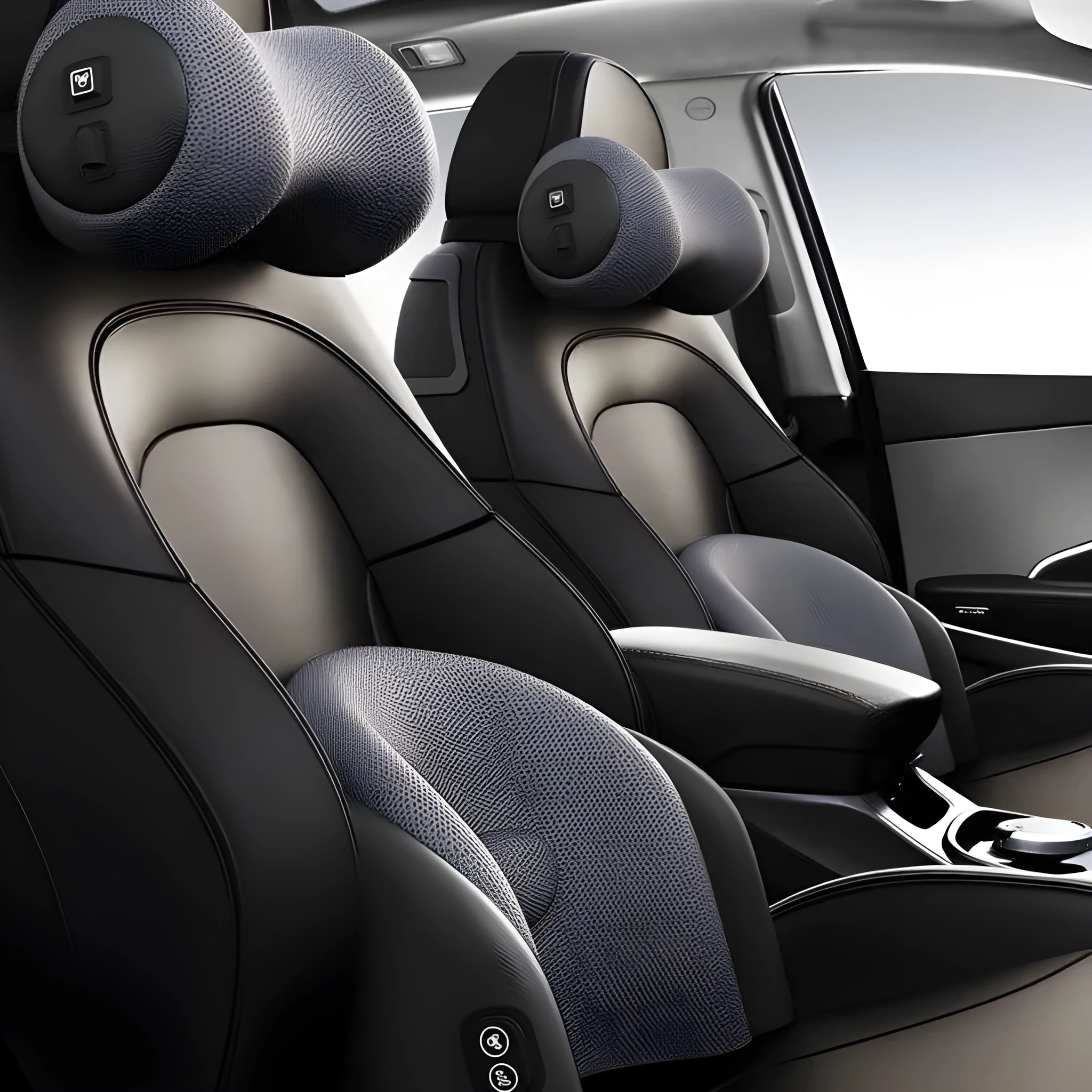 Car seat electric massage cushion with memory cotton construction in multiple colour options