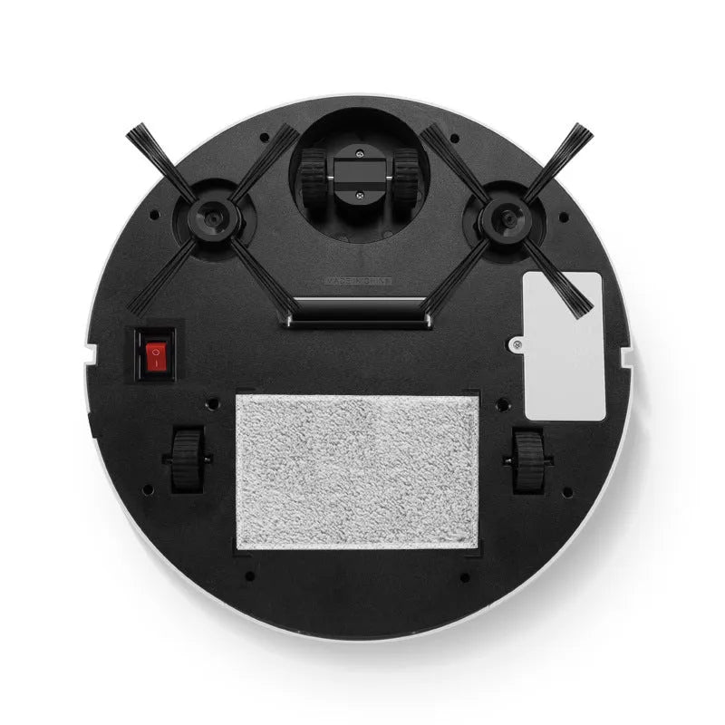 Automatic sweeping floor cleaning robot with compact square design