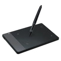 HUION 420 black electronic drawing board with 4x2.23 inch active area, 2048 pressure levels, and USB cable
